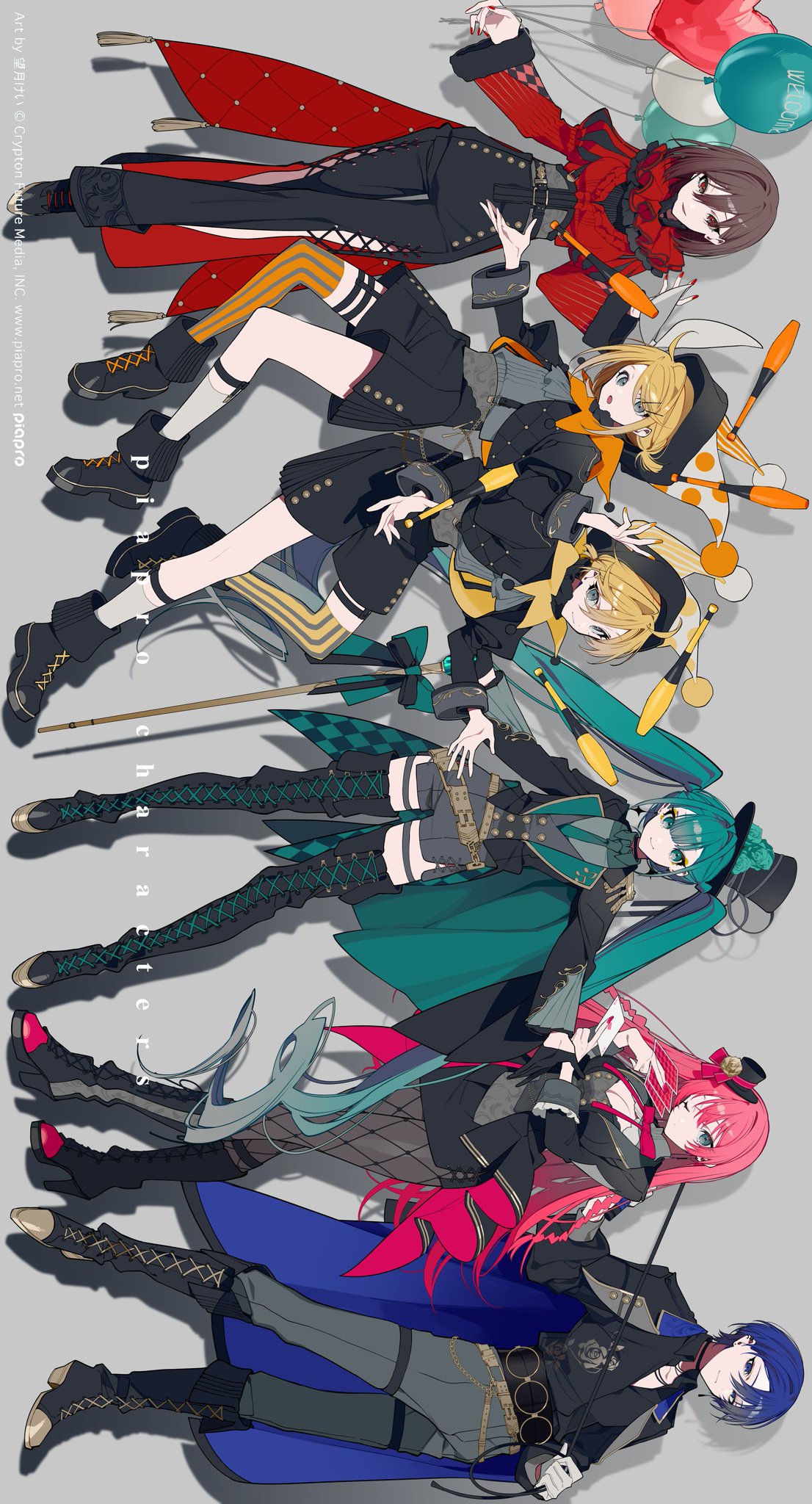 初音ミク　エンジョイ！大阪　缶バッジ　望月けい　ピアプロ　ブラックサーカス ピアプロキャラクターズ 缶マグネット＿MEIKO/ブラックサーカス