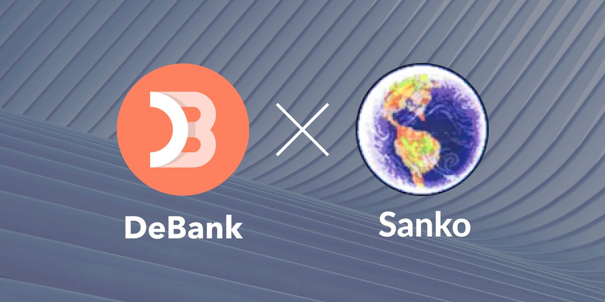 DeBankDeFi's tweet photo. 1/2
Sanko chain is now integrated in https://t.co/IEGJ3zLVHO!
@SankoGameCorp 

1st batch of supported protocols: @CamelotDEX https://t.co/sopHMmUsP1