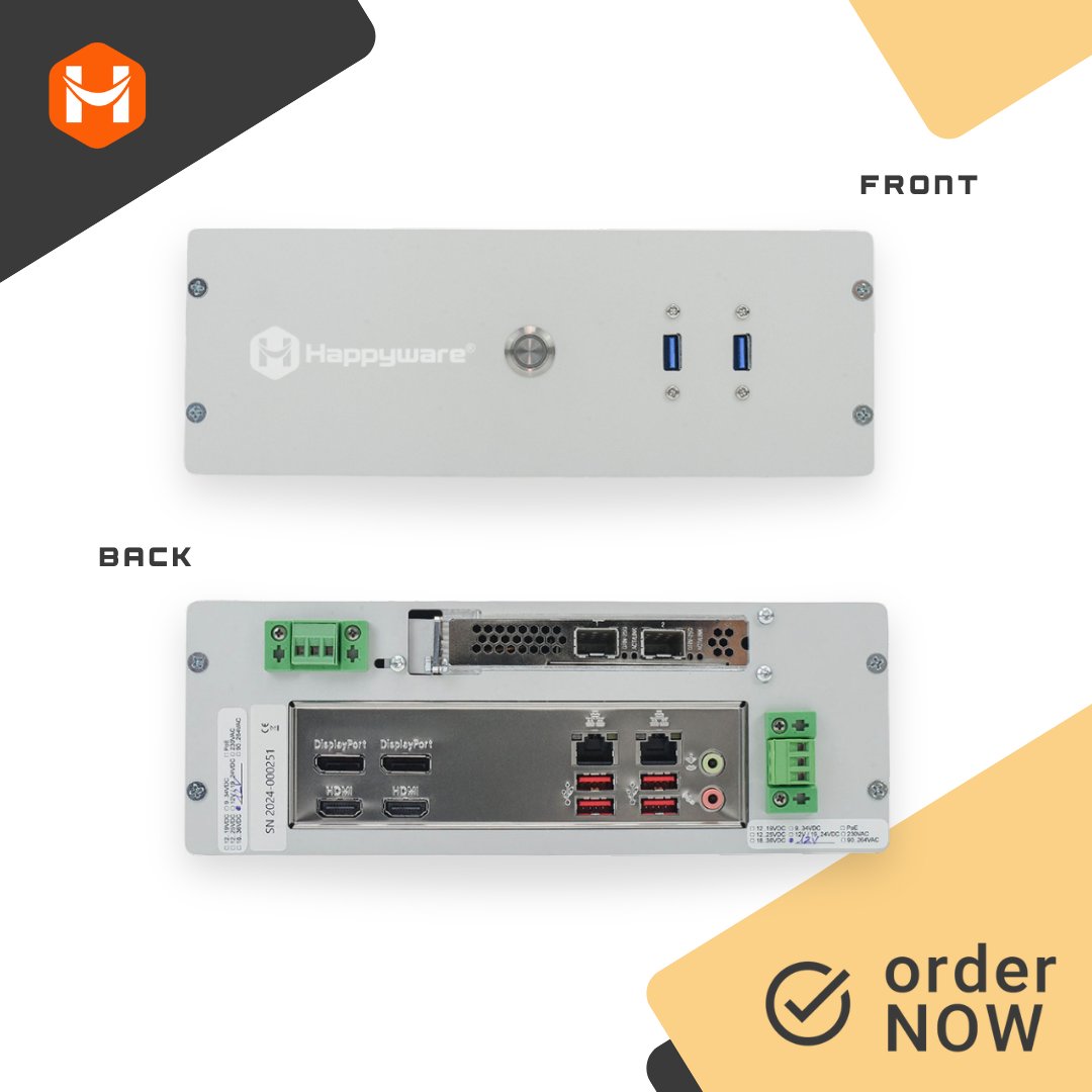 HappywareCOM's tweet photo. Industrial PC suitable for firewall and network security applications 👇
https://t.co/Hua9w5M334

 🔉 Fanless system
❄️Passive cooling
💠Dust-proof
 🌡️  Wide temperature range

#HappywareServer #IndustrialPC #IndustrialTech #Intel #IntelCorei5 #InsdustrialSecurity #ServerSecurity https://t.co/2CpyUXGq6b