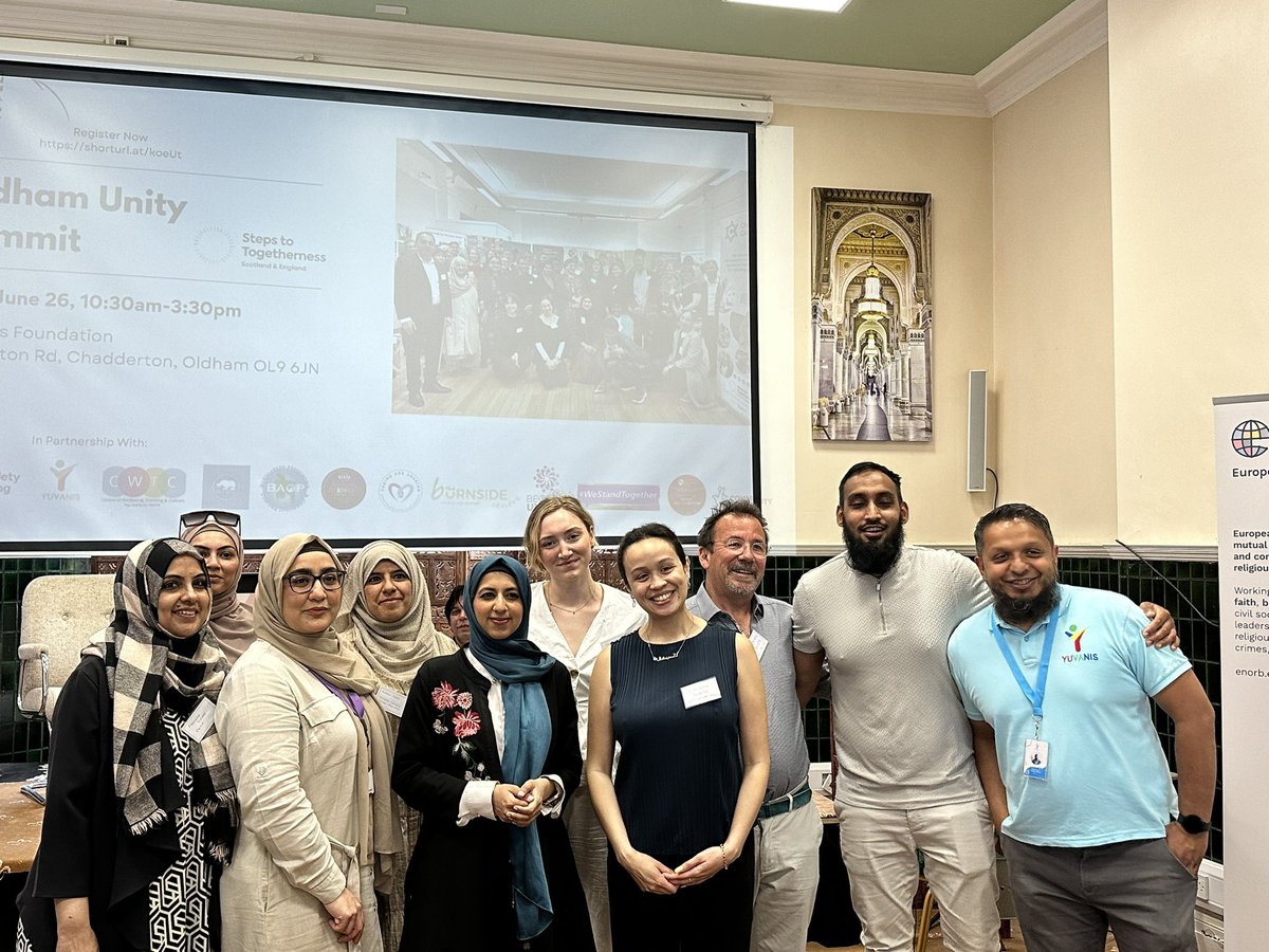 markereiraguyer's tweet photo. #32Steps to Togetherness kicks off in sunny #Oldham - keynote speaker @ZaraM01 stunning &amp; inspiring community cohesion leader as General Secretary of @MuslimCouncil - what a speaker 😊 @CivilSocietyCIC @YuvanisF @EdinInterfaith @TNLComFund @OldhamCouncil @WeActTogether @enorb_eu https://t.co/E4a1S2r8Nf