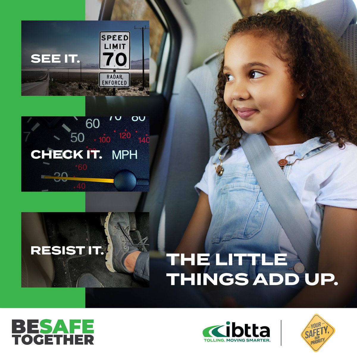 Today <a href="/IBTTA/">IBTTA</a>'s #GlobalRoadSafetyWeek focuses on this problem as one of the main issues in #roadsafety. 
Observing speed limits is essential. Speeding reduces the ability to anticipate unexpected events. 

#BeSafeTogether #YourSafetyOurPriority