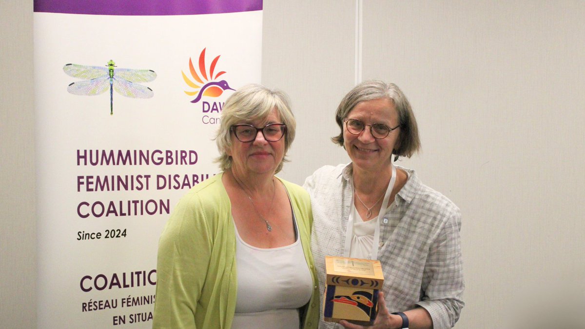 DAWNRAFHCanada's tweet photo. For #DAWN39, let's revisit one of the year's highlights—the 2023 Hummingbird Awards! @Live_Work_Well has been recognized with the organizational award for its innovative efforts in supporting women, girls and gender-diverse people with disabilities. Read: https://t.co/HmedE3y04k https://t.co/wLvxvQfk6Z
