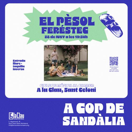 🫛 🎶Concert <a href="/el_pesol/">El pèsol feréstec</a> al Cicle musical A cop de Sandàlia 🩴🌞

😌El pèsol feréstec passarà per l'escenari de La Clau aquest divendres a les 19.30 h. Us animem a no perdre l'oportunitat de gaudir de la música del grup que aspira a ser el grup emergent eternament submergit!