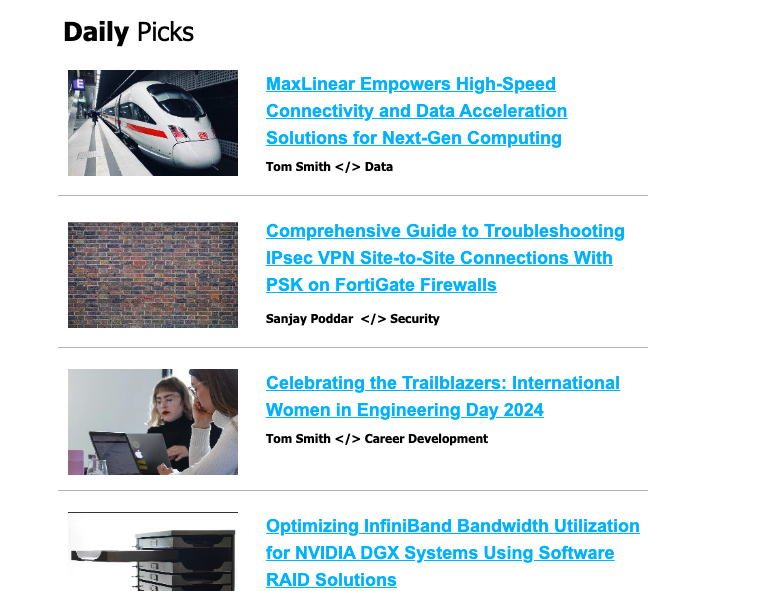 ctsmithiii's tweet photo. Grateful @DZone has featured my articles on @maxlinear_inc (https://t.co/RN9pI7YJQv) and #INWED2024 (https://t.co/NIJoNTLSMf) in today's newsletter! #ITPT #NetworkingInnovation #ConnectivitySolutions #StorageAccelerator #WomenInEngineering #WomenInTech #InclusivityMatters https://t.co/NEwaemmpgz