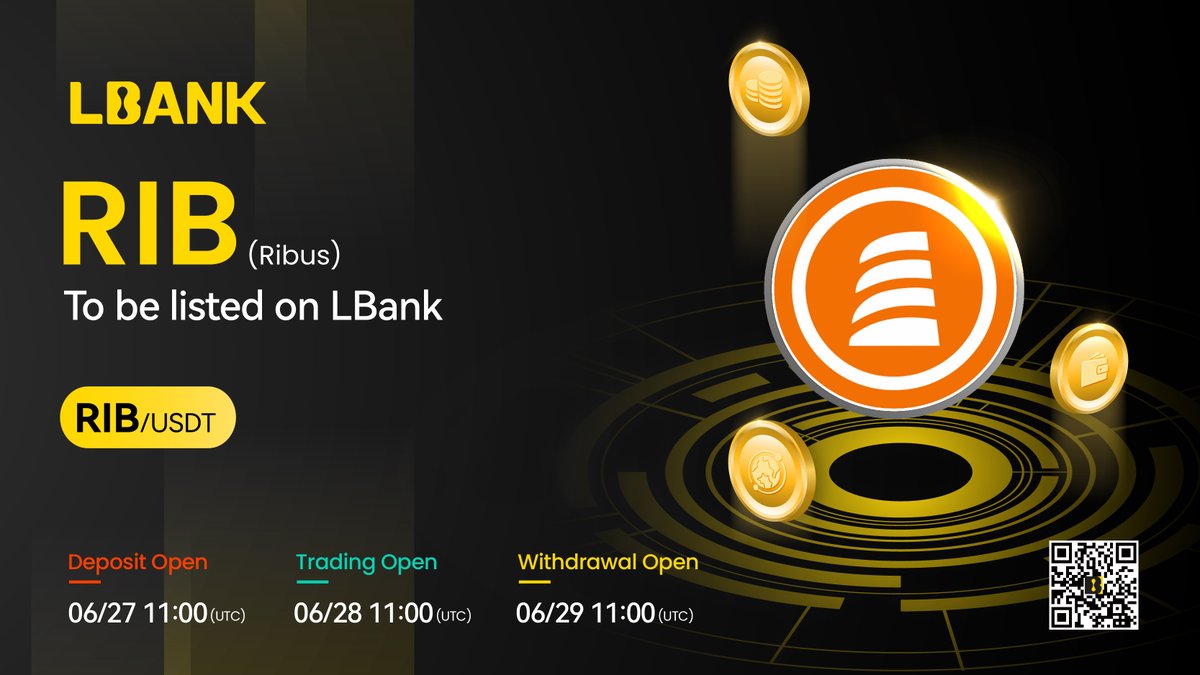 🗽New #listing 🌠 $RIB (Ribus) will be listed on LBank！@ribusdigital RIB is  a pioneering token in the real estate market, designed to leverage  blockchain technology for secure, transparent, and efficient transactions.  ❤️Details: