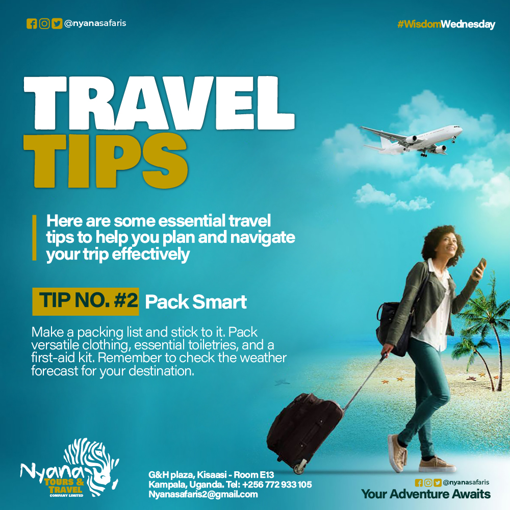 nyanasafaris's tweet image. Packing smart for travel = reduced stress, saved time &amp;amp; space, protected belongings, and avoided unnecessary costs!😉 Pack wisely, travel happy! #WisdomWednesday #traveltipsandtricks #nyanasafaris

#Gashumba #Resign #Esau #Museveni #UgandaHouse #Burn #NBSTV #Katikiro #GenZ