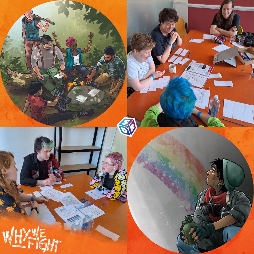 On Saturday we had the opportunity to show off Why We Fight at the day-long Games Transformed festival!
<a href="/GamesTrnsfrmd/">Games Transformed</a> 
We got to play with our new Situation Builder - a D666 table which allows players to have more control over the situations they come across on their journey.