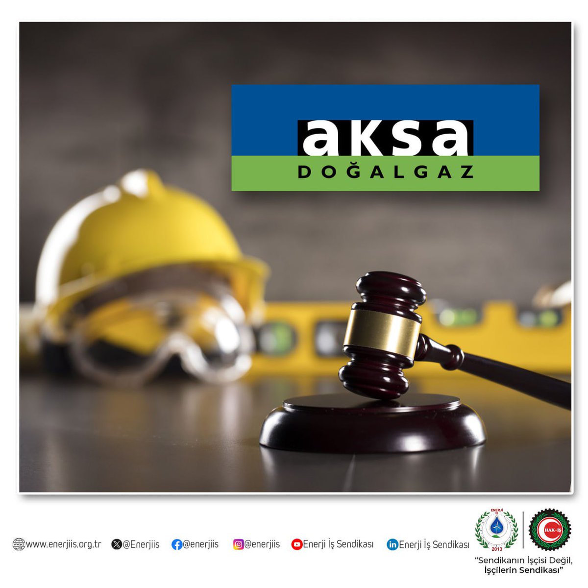 Enerjiis's tweet photo. Çalışma ve Sosyal Güvenlik Bakanlığı Çalışma Genel Müdürlüğü tarafından, 14.06.2024 Tarihli yetki belgesinin tarafımıza tebliği ile birlikte AKSA Doğal Gaz Dağıtım A.Ş.' ye karşı bir hukuk zaferi daha kazandık. AKSA bünyesinde çalışan üyelerimiz, sendikal haklarının engellenmesi sonucunda başlattıkları hukuk mücadelesinde zafere ulaştı. AKSA işçileri gasp edilen haklarını geri aldılar ve almaya devam edecekler.

@DOGALGAZAKSA