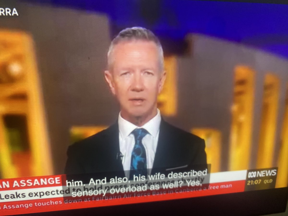 QuentinDempster's tweet image. ⁦Peter Hartcher resentful at Assange’s release after guilty plea to one US Espionage Act charge: it’s a “Ned Kelly” effect Hartcher says on Australian media’s live coverage of Assange’s jet return. Hartcher can’t come to terms with anyone questioning US follies/misjudgments.