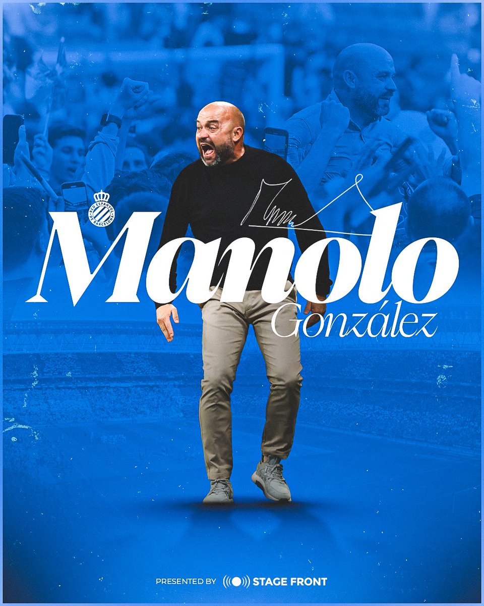 ✍️ OFICIAL | Manolo González serà el nostre entrenador a <a href="/LaLiga/">LALIGA</a>. Contents de tenir-te, míster! 👏 #RCDE