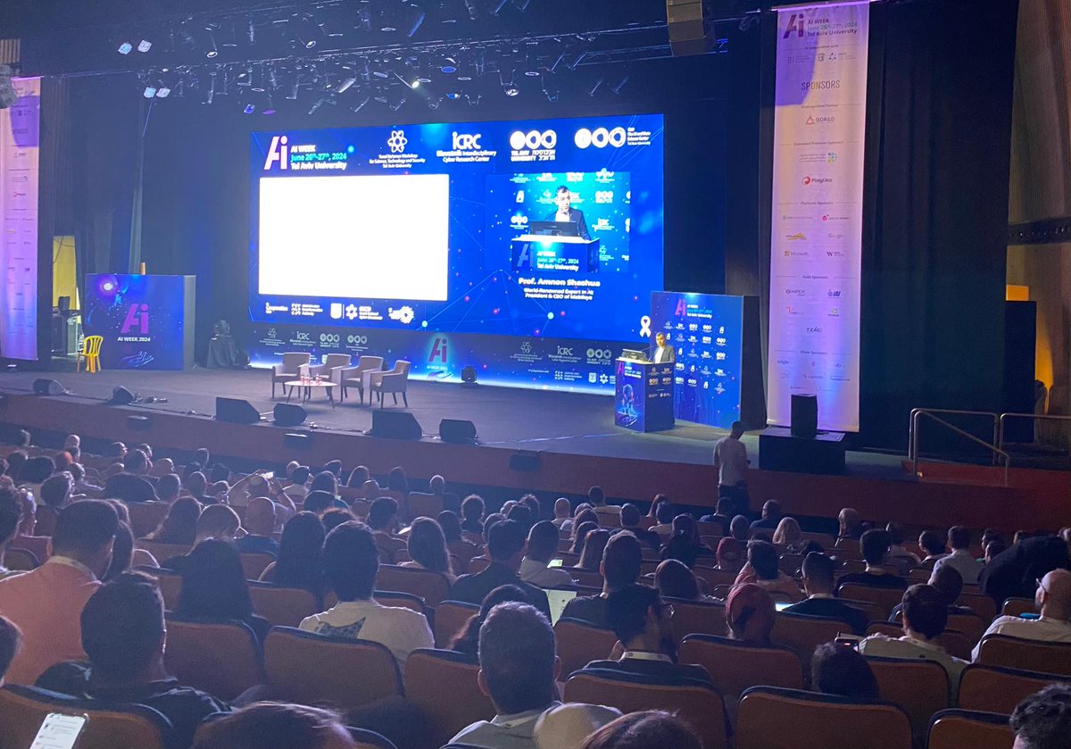 TAD Center for AI and DS at Tel Aviv University (@tad_tau) on Twitter photo "Where is AI Heading?"
Prof. Amnon Shashua, World-Renowned Expert in AI and President & CEO of Mobileye, gave the Keynote today at the #AI week - by <a href="/TAD_Tau/">TAD Center for AI and DS at Tel Aviv University</a> and ICRC.
<a href="/CyberWeekTLV/">Blavatnik ICRC</a>, <a href="/Tel_Aviv_Uni/">אוניברסיטת תל אביב Tel Aviv University</a> "Where is AI Heading?"
Prof. Amnon Shashua, World-Renowned Expert in AI and President & CEO of Mobileye, gave the Keynote today at the #AI week - by <a href="/TAD_Tau/">TAD Center for AI and DS at Tel Aviv University</a> and ICRC.
<a href="/CyberWeekTLV/">Blavatnik ICRC</a>, <a href="/Tel_Aviv_Uni/">אוניברסיטת תל אביב Tel Aviv University</a>