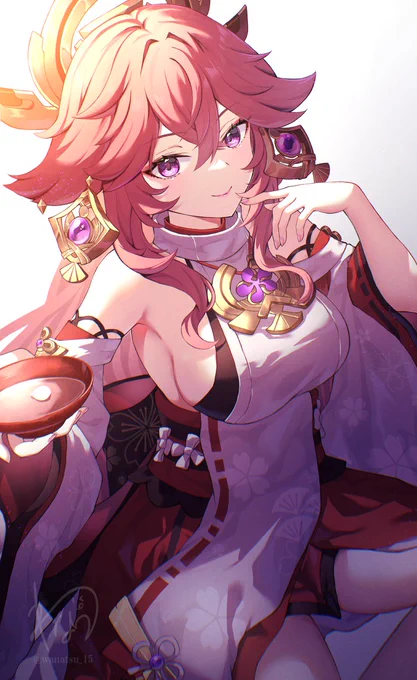 八重様おめでとう～!! #八重神子生誕祭2024 #Yaemiko #GenshinImpact