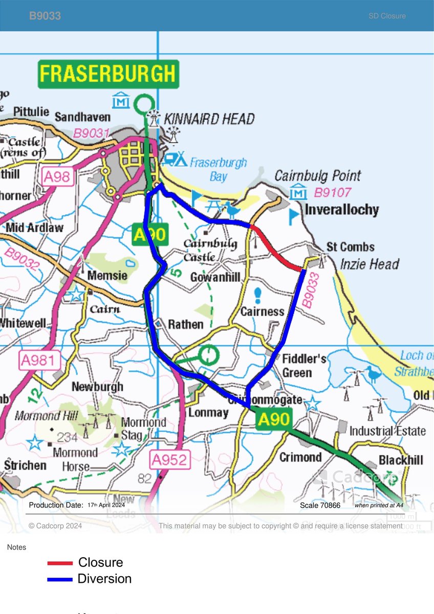 AbshireRoads's tweet photo. Banff and Buchan Surface Dressing: Work complete on the A98 at Cowbog. Please heed speed limit signs on the new surface
The last site will be a closure ⛔ on the B9033 between #Inverallochy and #StCombs. The programme moves into the Buchan area Tomorrow #Aberdeenshire #abztravel https://t.co/qcojtLtC83
