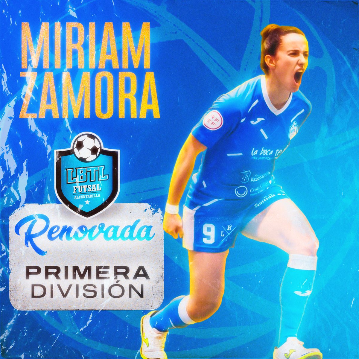 [RENOVACIÓN]

Nuestra canterana Miriam Zamora seguirá liderando el proyecto blue
😉💙⚽️

#AlcantarillaEsDeporte #PrimeraIberdrolaFS #BlueeAgles #UniversoMujer
