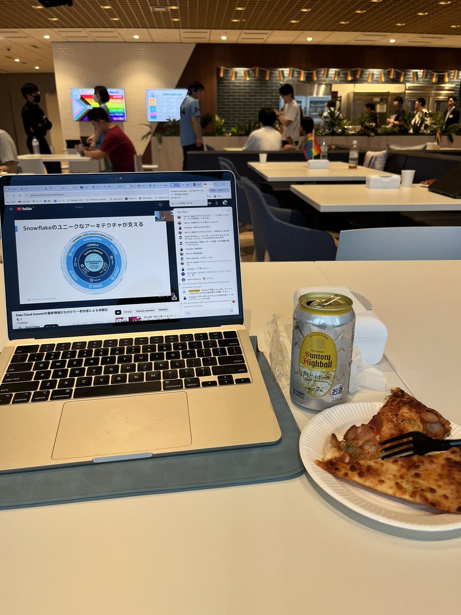 katosadev's tweet image. 定時後です！

一度来てみたかった #Snowflake の新しいオフィス来ちゃった
#SnowVillage #DataCloudSummit