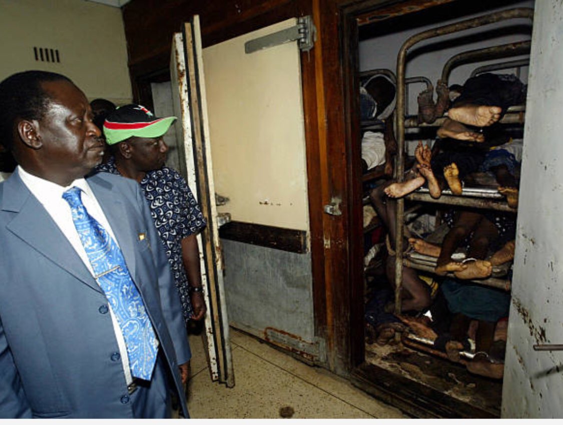 sitati's tweet photo. Remember 2007/2008 Post Election Violence? This is the perfect time to post this photo. Raila and Ruto at City Mortuary. One looks remorseful another one looks like he's confirming if they're actually dead, if the assignment was carried out like instructed

#RejectFinanceBill2024 https://t.co/q5SE2Y5R0K