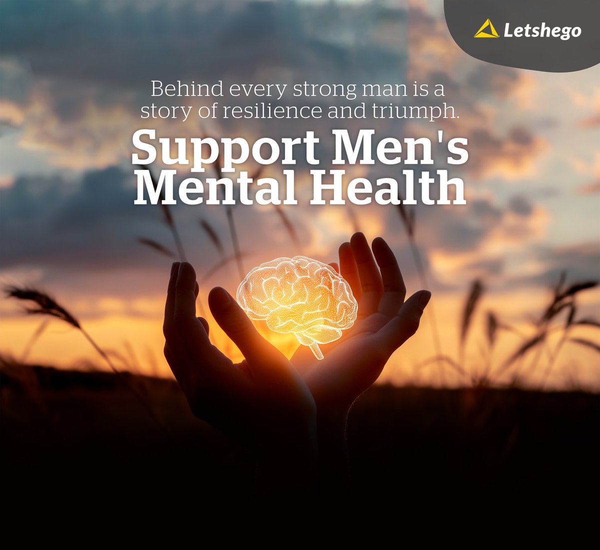 LetshegoGhana's tweet image. Men face unique challenges when it comes to mental health. Prioritize your mental health beyond this month of June. 

Let&apos;s normalise conversations around Men&apos;s Mental Health. 

Drop a  💙  to show your support.

#MensMentalHealthAwareness #Support #Letshego #ImprovingLives