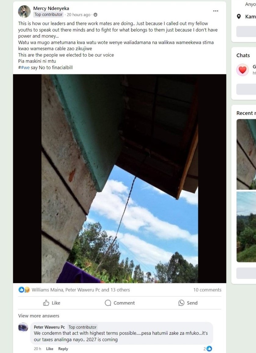 duke_of_SEKU's tweet photo. @wangecike_ @wangecike_ help us expose this Mathioya MP Edwin Mugo who has started retaliating on constituents who participated in #RejectFinanceBill2024 https://t.co/JsuJ9g4GEP