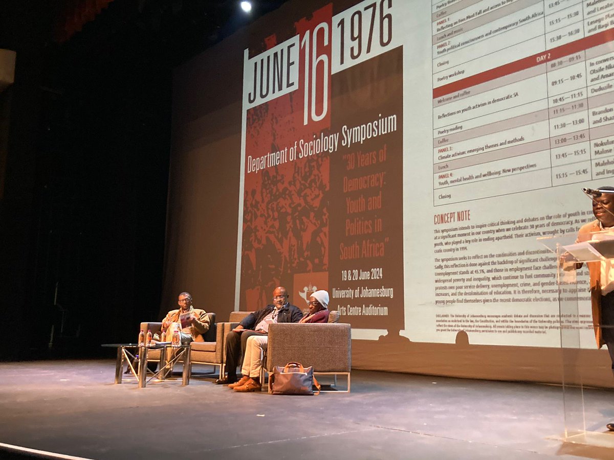 Listening to the profound, first-hand experience of Enos Ngutshane &amp; Seth Mazibuko discussing the role of Black Consciousness, the church &amp; the clergy in the 1976 #YouthUprising #YouthDay1976