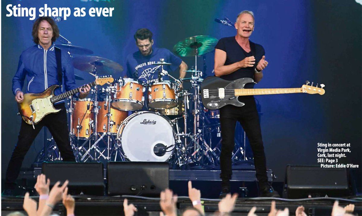 Irish Examiner Photos (@examinerphotos) on Twitter photo In today's Irish Examiner. With a spring in his step, Sting turns back time in Musgrave Park. See images by staff photographer Eddie O'Hare 📸
<a href="/EddieOHare1/">Eddie O Hare</a> irishexaminer.com/lifestyle/arts… In today's Irish Examiner. With a spring in his step, Sting turns back time in Musgrave Park. See images by staff photographer Eddie O'Hare 📸
<a href="/EddieOHare1/">Eddie O Hare</a> irishexaminer.com/lifestyle/arts…