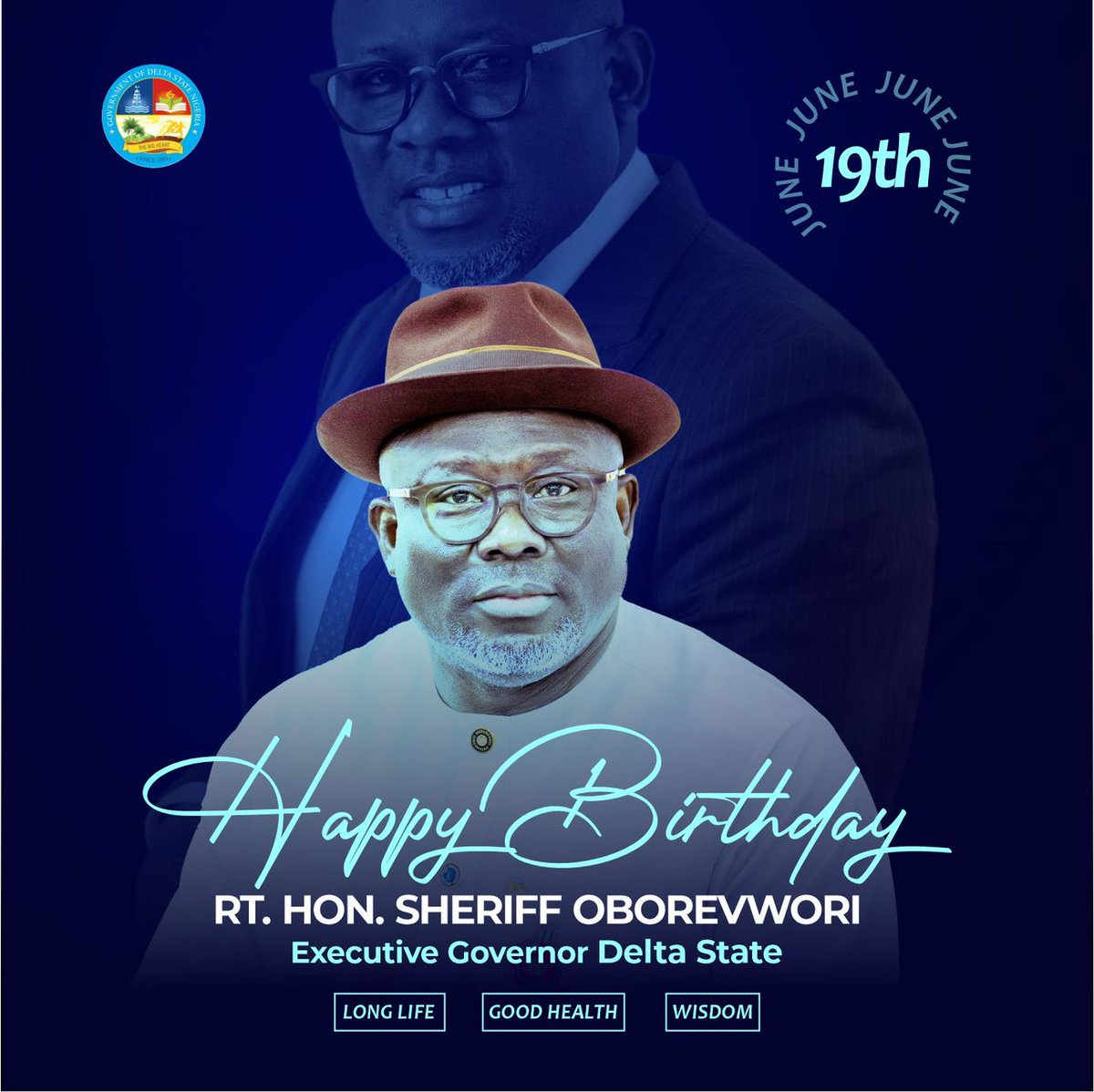 BenedictTreasu1's tweet photo. On your 61st birthday, we honor your dedication, hard work, and commitment to the people of Delta State. 

Happy birthday, Governor Oborevwori! May your legacy continue to inspire generations. 🎂🎊🎉

#HappyBirthday
#MOREAgenda https://t.co/j0bsAiPy7w