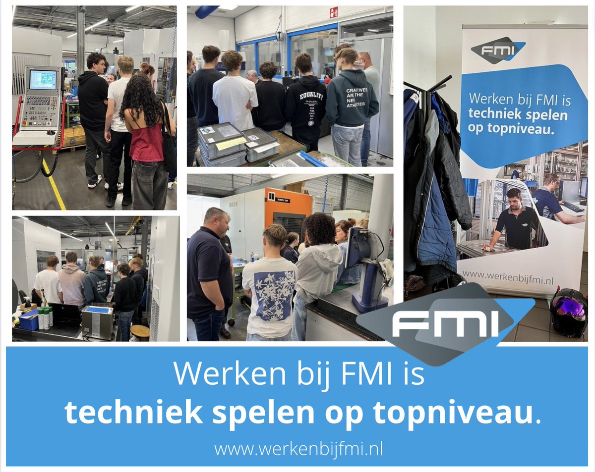 Wij wensen alle leerlingen die volgend jaar voor een MBO bij <a href="/RSGtrijks/">RSG t'rijks</a> gaan starten, veel succes en bedankt voor de belangstelling voor FMI Precision in Bergen op Zoom!