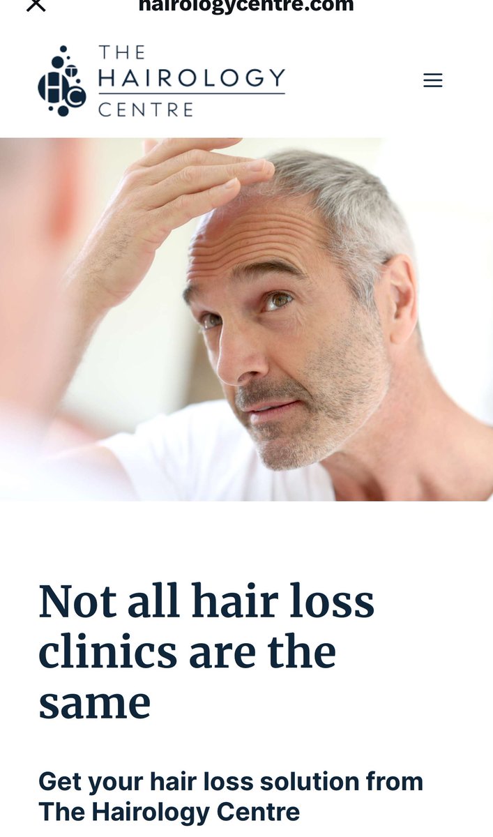 Do you suffer from hair loss?

Visit the clinic, meet a specialist, get diagnosed, get unique appropriate evidence based treatment, NO sales rep, NO subscription plans. #hairlosssolutions. 
hairologycentre.com #hairgrowth #balding #hairloss #health #beauty #hair #haircare