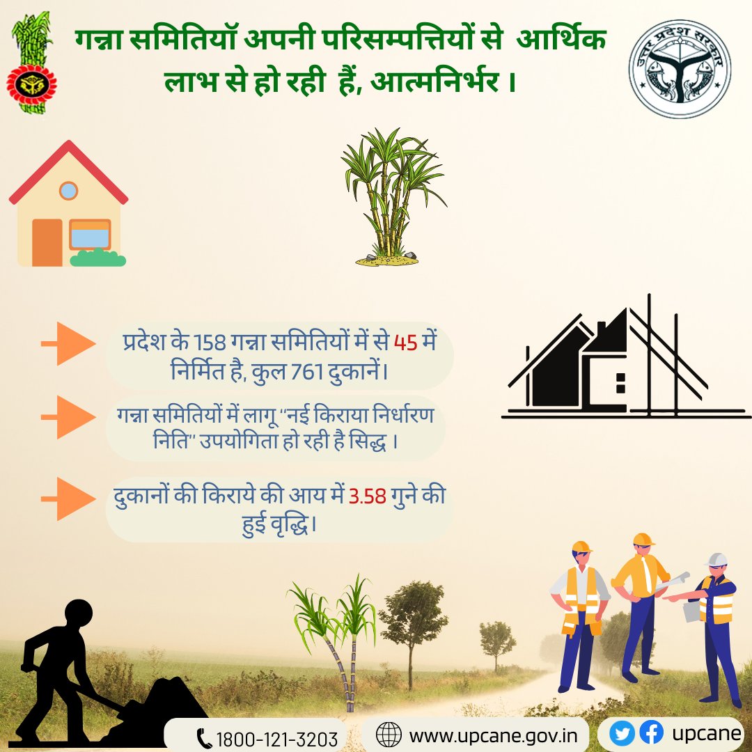 गन्ना समितियाॅ अपनी परिसम्पत्तियों से आर्थिक लाभ से हो रही हैं, आत्मनिर्भर ।
#sugarcane #gannasamiti #sugarcanedepartment
#updevelopment 
<a href="/UPGovt/">Government of UP</a> <a href="/CMOfficeUP/">CM Office, GoUP</a> <a href="/UPCane/">Cane Development UP</a> <a href="/InfoDeptUP/">Information and Public Relations Department, UP</a>