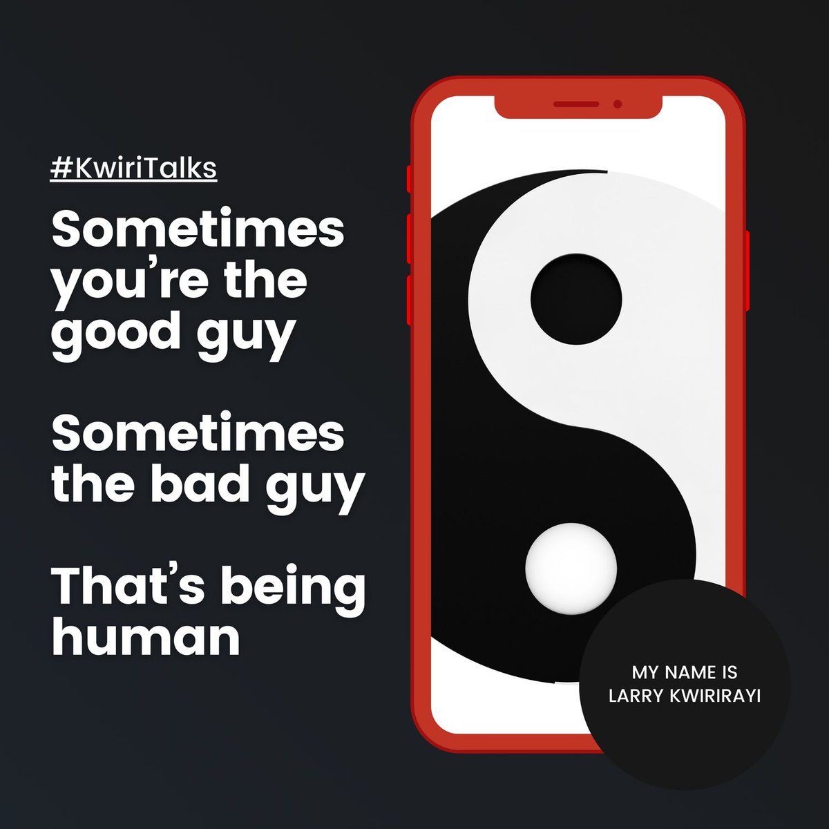 kwirirayi's tweet image. We are both good and bad. But how do you average out over time? #KwiriTalks #YingYang #Hunhu #Ubuntu