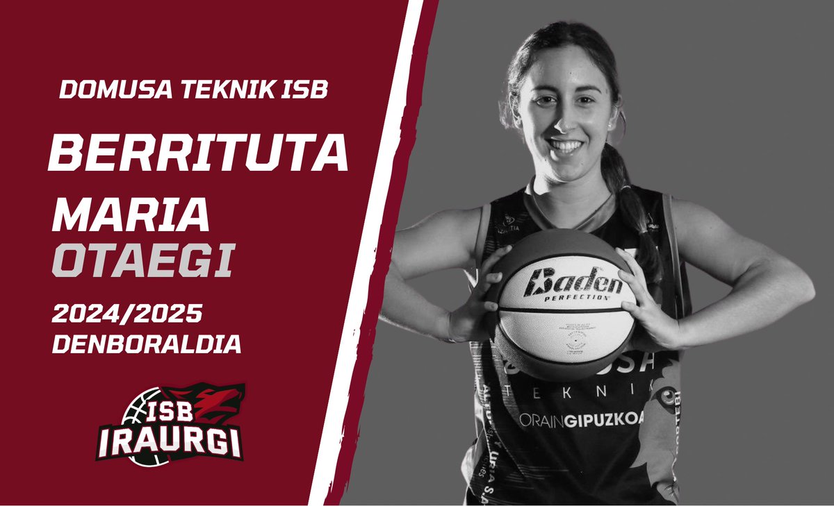 ✅ BERRITUTA

🐺 Maria Otaegi Albizu

🗻 Azpeitia (2003)

🏀 Domusa Teknik ISB

💪🏻 Egurre Maria!