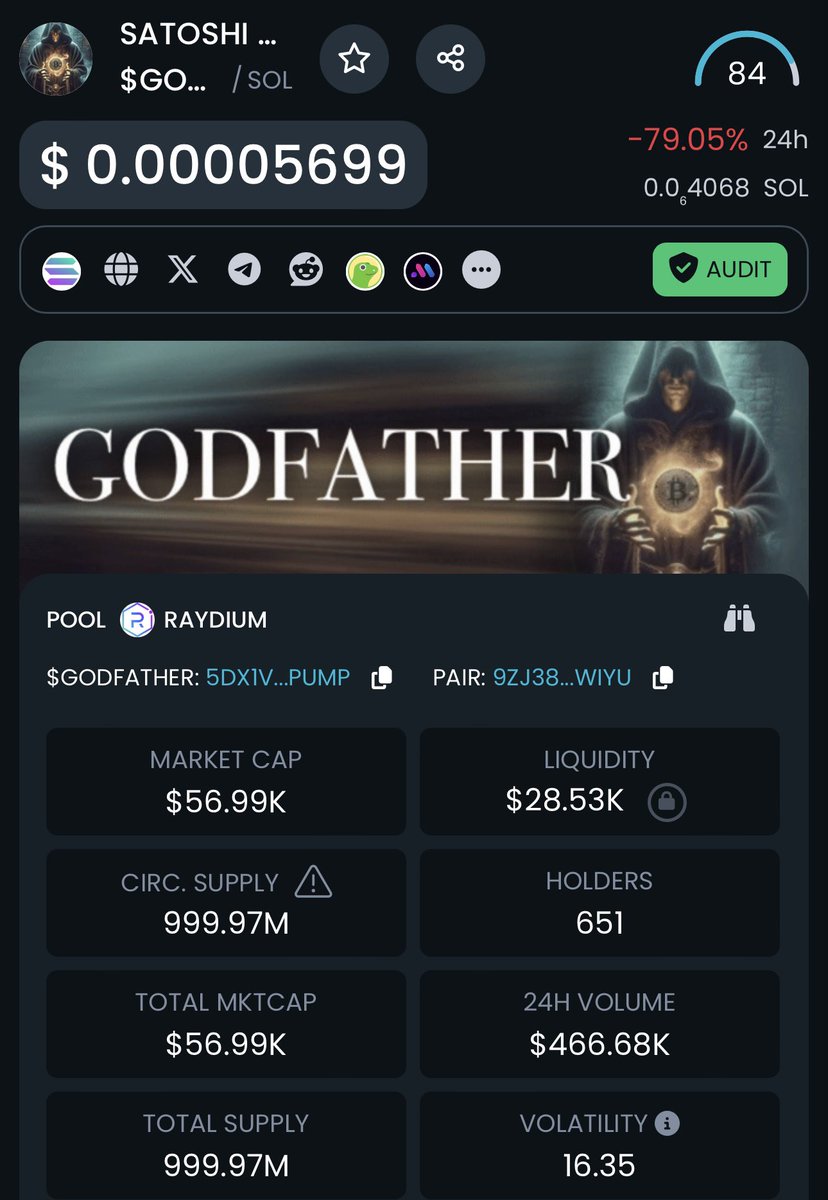 007__ZM's tweet photo. The next GEM 💎 on Solana 

Easy 1000x🔥🚀
- SATOSHI NAKAMOTO -

Contract address 👇 
5DX1VUCGPB8QhePvb3kSDbanquWRxK1EiZJuvjqppump

$godfather to the moon 🚀

@Godfather_Solana

Official telegram 
https://t.co/AIeoqJpji7 https://t.co/2jtoRb2GJ6