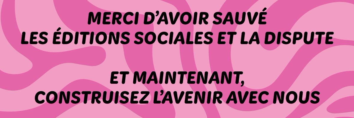 🥳Grâce à vous, nous avons atteint 50 000 € pour sortir la tête de l’eau et maintenir notre activité éditoriale. Toute l’équipe des maisons vous remercient chaleureusement 
La campagne continue. Plus que 15 jours pour atteindre les 75 000 € 👇
fr.ulule.com/sauvez-les-edi…
