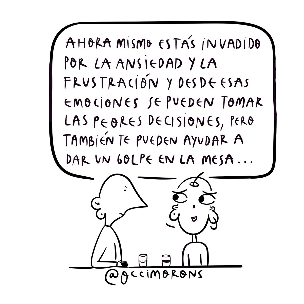 A veces, tenemos que dar un golpe en la mesa para ir hacia la vida que queremos vivir 🫂