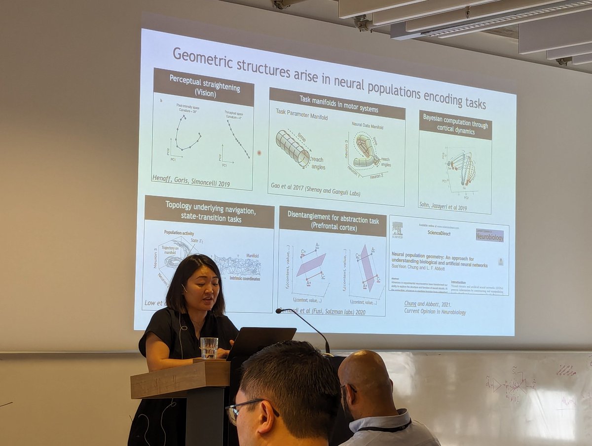Yann LeCun (@ylecun) on Twitter photo SueYeon Chung <a href="/s_y_chung/">SueYeon Chung</a> from the NYU Center for Neural Science, the Centers for Data Science, and the Flatiron Institute, talking about neural manifolds at the CIFAR-ELLIS workshop "world models: causality, neuroscience, and AI safety," hosted by the Max Planck Institute in SueYeon Chung <a href="/s_y_chung/">SueYeon Chung</a> from the NYU Center for Neural Science, the Centers for Data Science, and the Flatiron Institute, talking about neural manifolds at the CIFAR-ELLIS workshop "world models: causality, neuroscience, and AI safety," hosted by the Max Planck Institute in