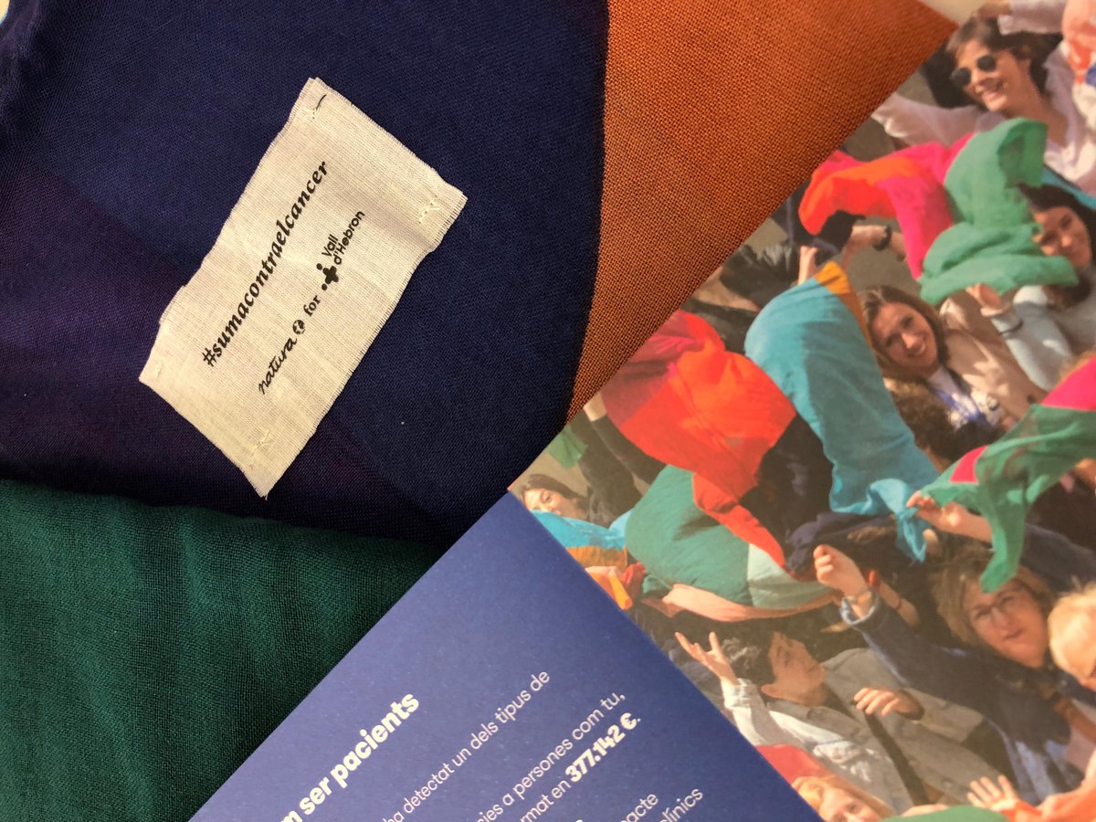 🏩 Acompanya'ns! Presentem la 6⃣ edició del #MocadorSolidari, una iniciativa de #VallHebron i <a href="/Tiendas_Natura/">Natura</a>, que apadrina <a href="/juditmasco/">Judit Masco</a>, amb disseny de Clàudia Valsells, per avançar en la recerca del càncer de la ♀️ (endometri, mama, ovari i coll uterí).

#SumaContraElCancer