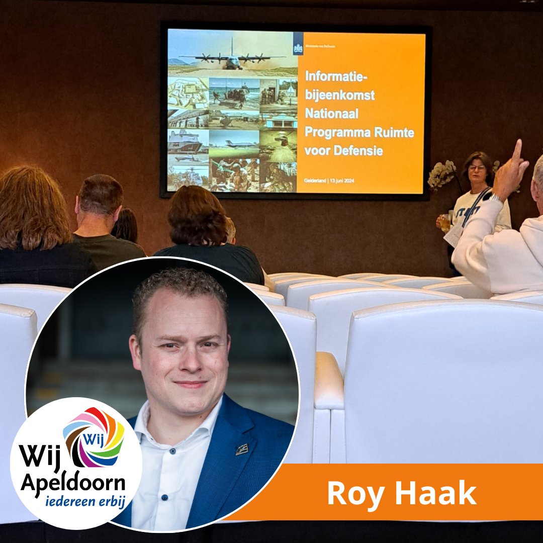 Defensie is op zoek naar meer ruimte om te werken en oefenen. Op 13 juni 2024 was hier een informatiebijeenkomst over. Namens WijApeldoorn was Roy Haak bij deze goed bezochte bijeenkomst aanwezig. Lees hier meer over deze avond: wijapeldoorn.nl/fractienieuws/…
