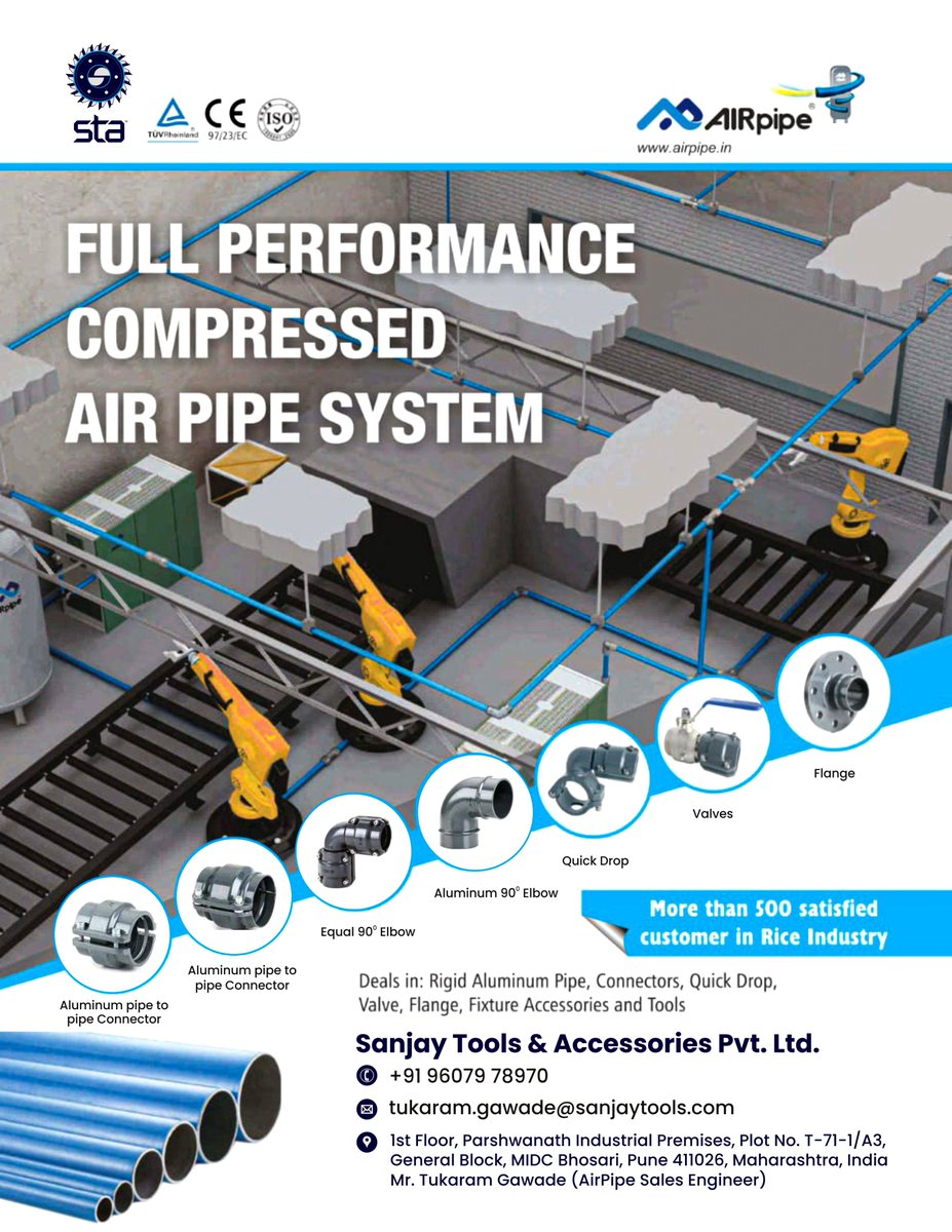 Sanjaytools's tweet image. High-Performance Compressed Air System

To know more: linkedin.com/feed/update/ur…

#industries #Airpipe #manufacturing #tools #sanjaytools