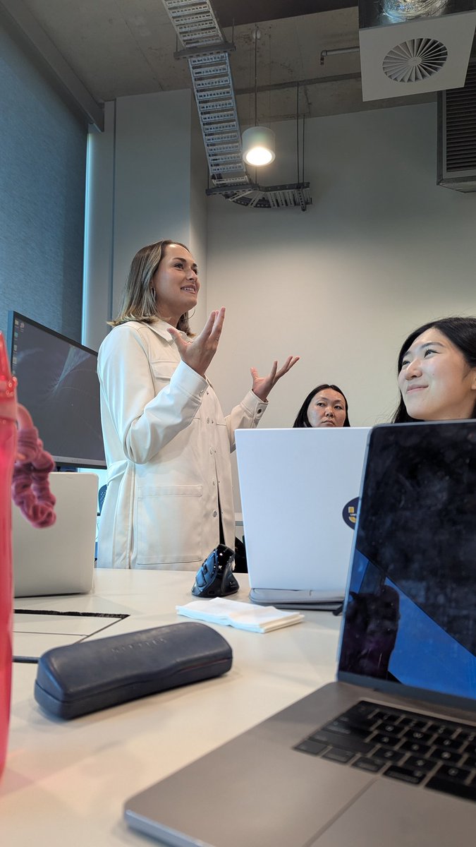 Hannah_Overbye's tweet photo. @raachaelkee pitching her project at #hackica24. She's absolutely brilliant and it's her first ICA; say hi to her if you see her 👀 #ICA24 https://t.co/jTWAgoVJdS