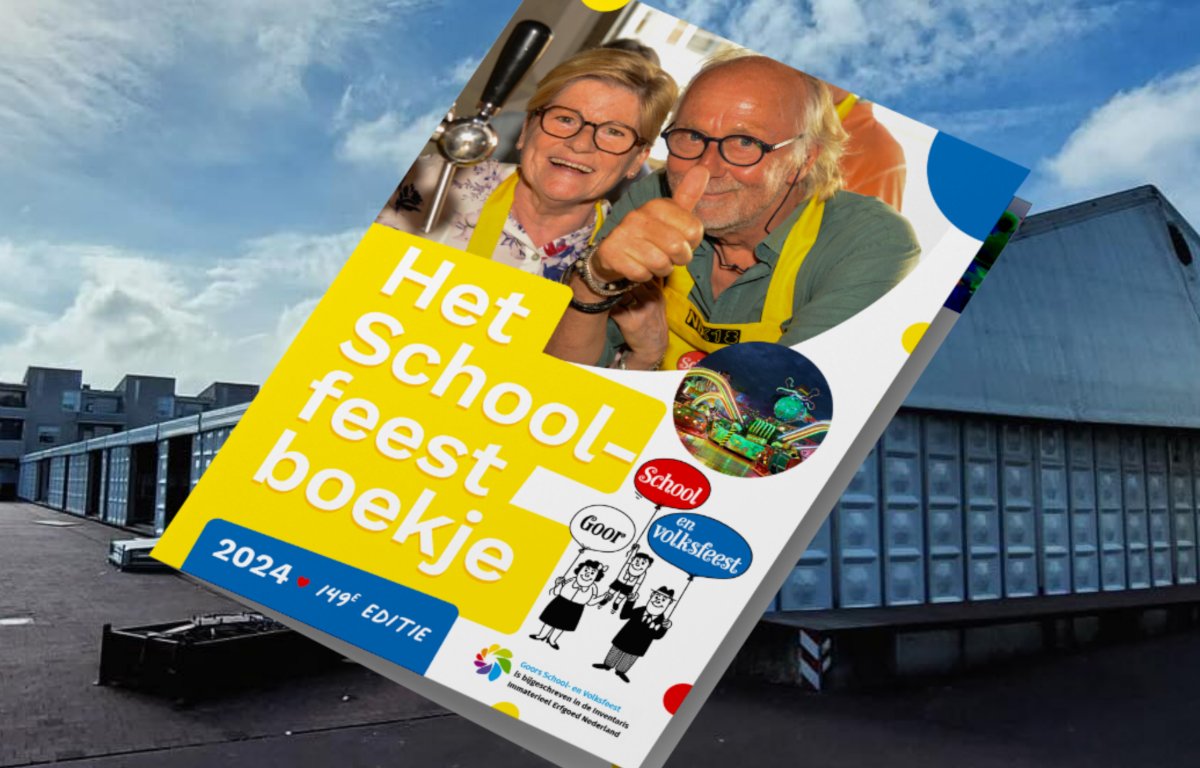 Vandaag (woensdag 19 juni) wordt het Schoolfeestboekje huis-aan-huis bezorgd, tegelijkertijd met het Hofweekblad. 
Het boekje is via deze link ook on-line te bekijken: schoolfeest.com/bestanden/scho…
#gsf24 #schoolfeestboekje #schoolfeestgoor #programmaboekje #huisaanhuis