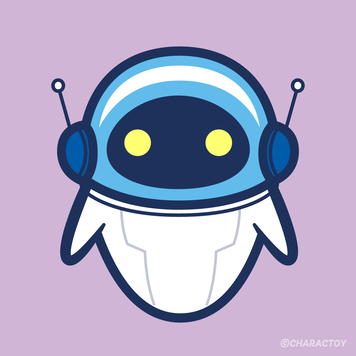 charactoy's tweet photo. AIやチャットボットをイメージしたロボットキャラクター
#キャラクター #かわいい #ポップ https://t.co/LaQLn9Ws89