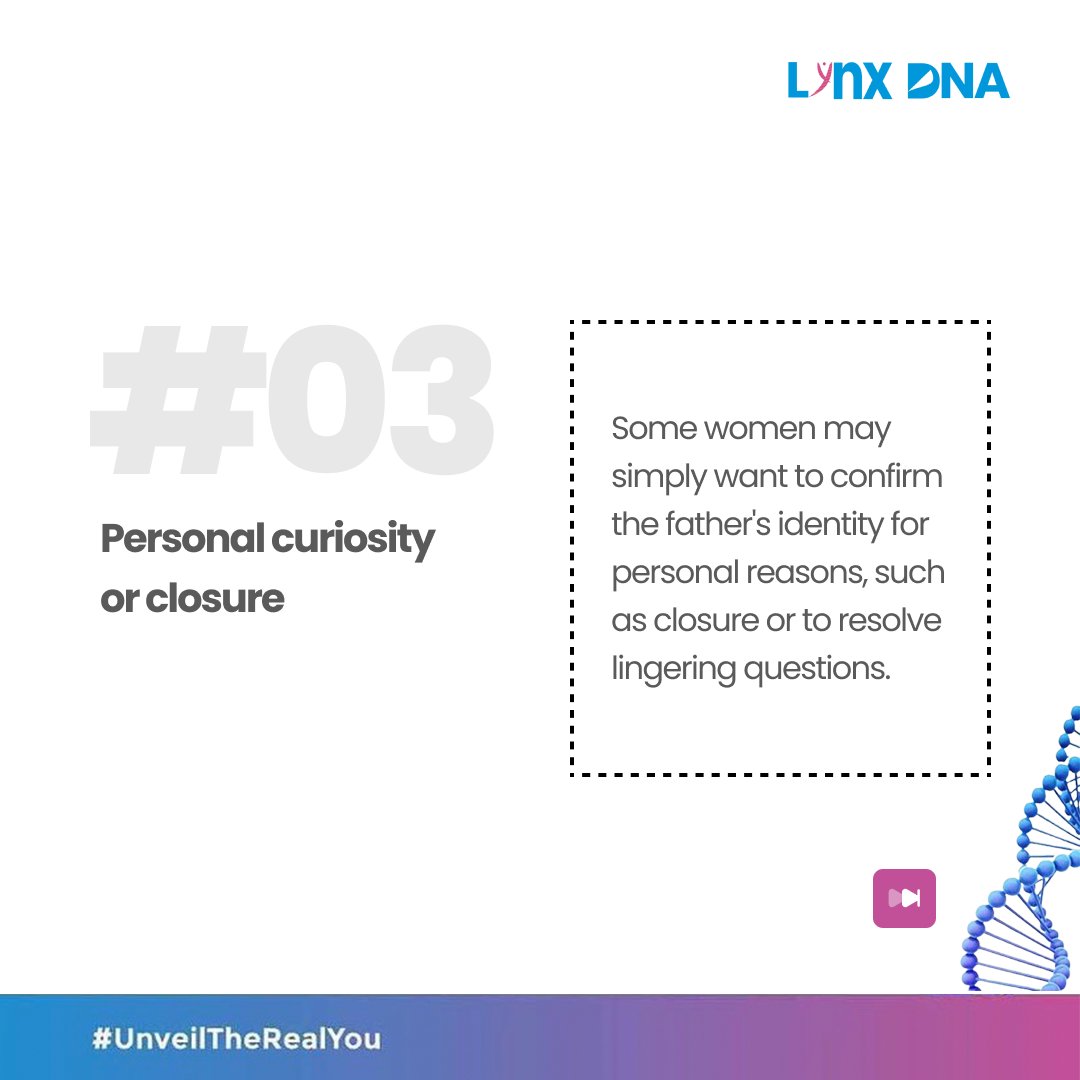 DnaLynx's tweet image. Five(5) Reasons Why a Woman May Consider a Paternity DNA Test. 

For more enquiries; Call / Whatsapp 09010001990 or 09010001992.

#DNA #DNATesting #PaternityDNATest