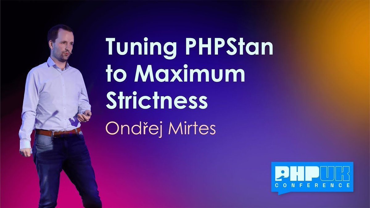 PHPUKConference's tweet image. Missed @OndrejMirtes talk &apos;Tuning PHPStan to Maximum Strictness&apos; at #phpuk24 ?

Explore beyond traditional rule levels and discover configuration options for enhanced code predictability and readability. Practical examples were shared!

Watch it now: buff.ly/3Uylpl2