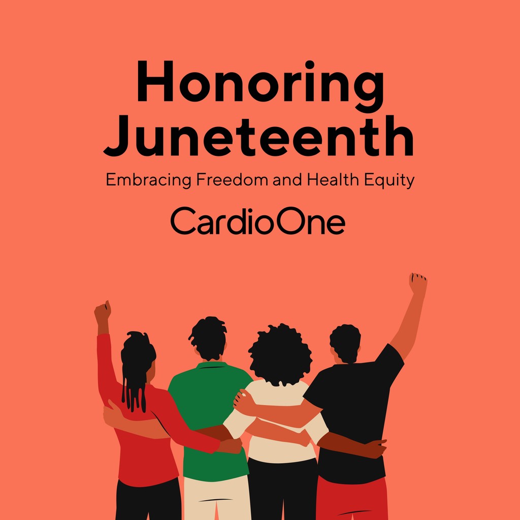 Cardio_One's tweet image. This Juneteenth, CardioOne celebrates freedom and equality. We honor this day in Black history and renew our commitment to health equity. Join us in addressing cardiovascular disparities in Black communities and promoting heart health.

 #Juneteenth #HealthEquity #CardioOne