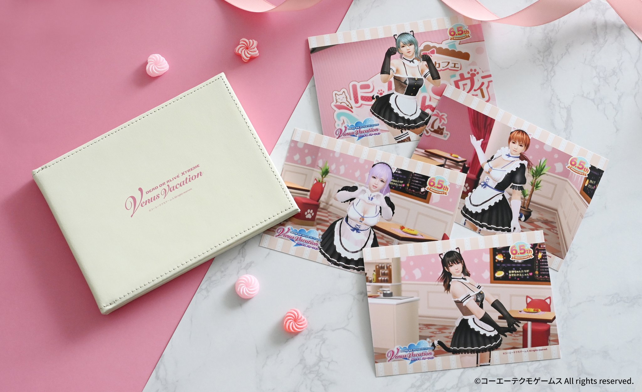 DOA XVV レザー風ブロマイドフレーム+ヴィーナスブロマイド29枚セット