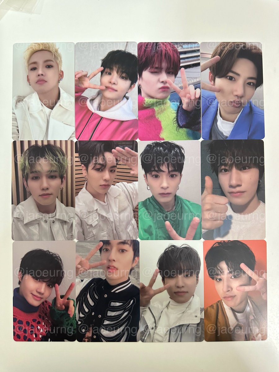 ꒰ 🛒 พร้อมส่ง ꒱

jikjin applewood ครบเมม
ฮยอนซอก จีฮุน โยชิ จุนกยู มาชิโฮะ แจฮยอก อาซาฮิ เยดัม โดยอง ฮารุโตะ จองอู จองฮวาน

🔖 24 ใบ 1400 รวมส่ง ems

🚚 โอนก่อน 16.00 ส่งวันนี้
#ตลาดนัดtreasure #ตลาดนัดเด็กสมบัติ