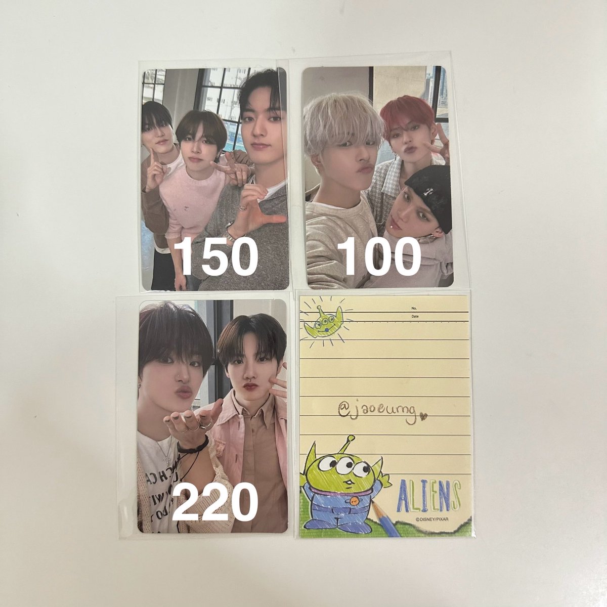 ꒰ 🛒 พร้อมส่ง ꒱

2024 welcoming collection unit
ฮยอนซอก จีฮุน โยชิ จุนกยู แจฮยอก ฮารุโตะ จองอู จองฮวาน

🔖 ราคาตามภาพ
ค่าส่ง ems 40 👉🏻 สั่งพร้อมอย่างอื่น ส่งฟรี

🚚 โอนก่อน 16.00 ส่งวันนี้
#ตลาดนัดtreasure #ตลาดนัดเด็กสมบัติ