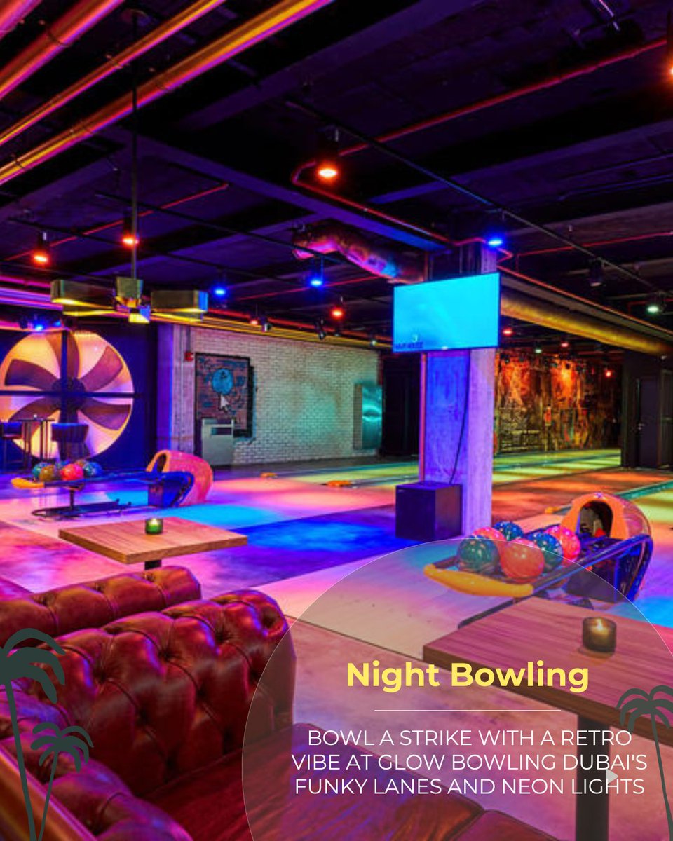 ATB_Dubai's tweet photo. Strike Up Some Fun with Night Bowling!  Hit the lanes with friends for a competitive and social evening under the disco lights. https://t.co/4VOFTPFZ2i