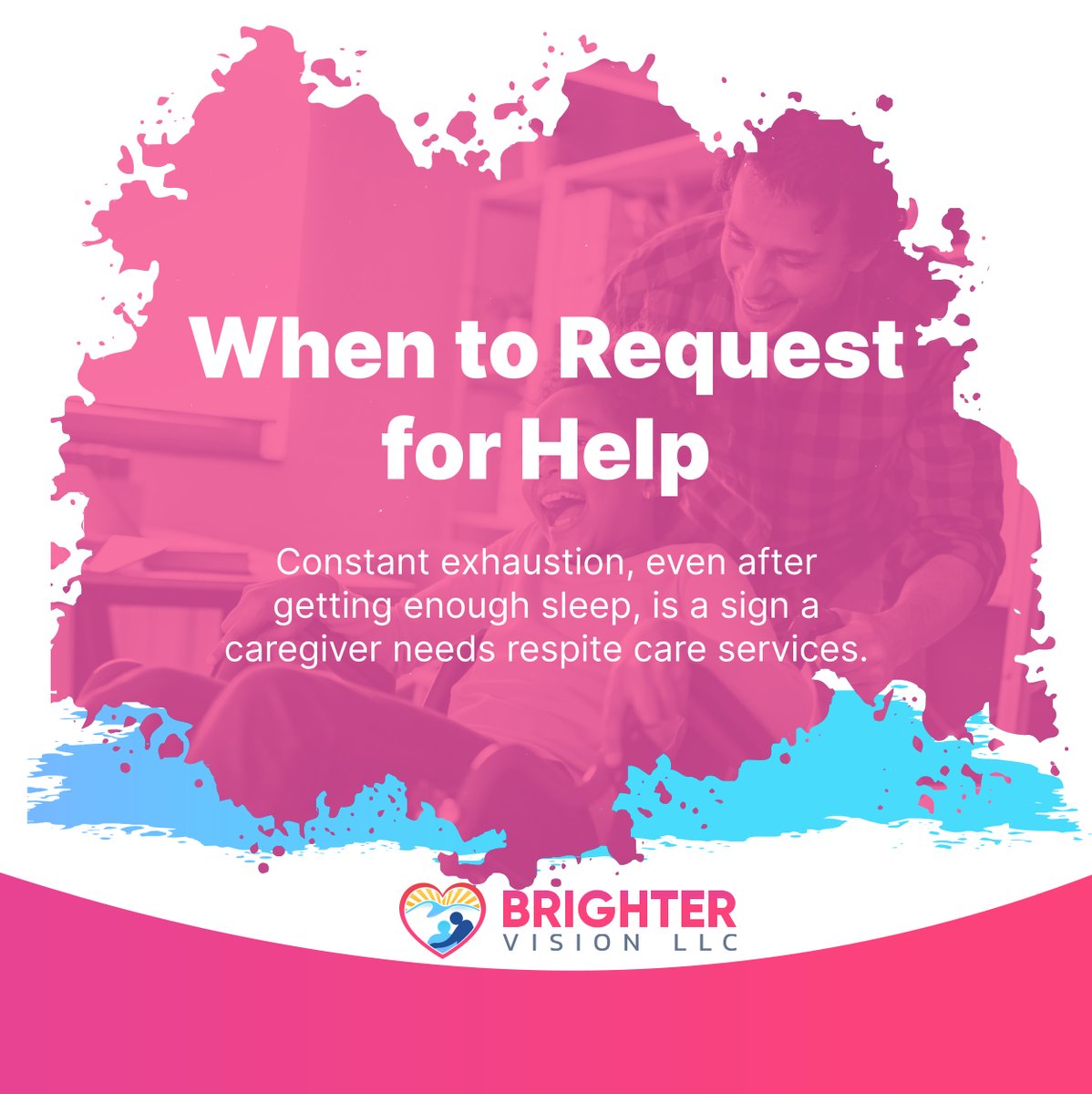 brightervllc's tweet photo. Don't wait until you're at your breaking point! Asking for help is a sign of strength, not weakness. 

#CaregiverSupport #PhoenixAZ #DevelopmentalDisabilityCare https://t.co/jxr14w1pEz
