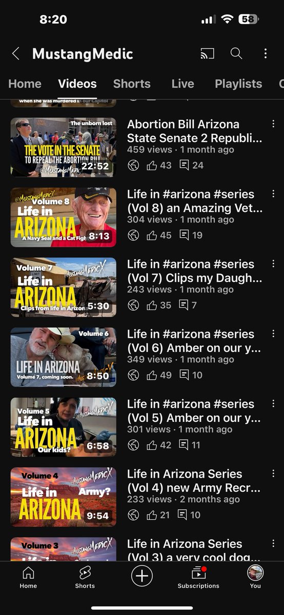 MustangMedicX's tweet photo. MustangMedic on YouTube is #shadowband people recognize me on the streets in Arizona and restaurants all over the place and YouTube is trying to tell me I’m getting 200 views on a video. I don’t think so.
YouTube doesn’t want me to be able to support myself and doesn’t want me to keep reporting the truth, but I will forge forward until the lights go out.
Thank God, @elonmusk bought Twitter. I still have hope. I just need to reach the 5 million impressions to get monetized, so I can get back to DC.
There were a few people that donated recently, I’m very grateful to you. You know who you are.
https://t.co/fLSpfoOMqG
I am your Journalist, please donate to support the cause so I can continue. Turn on your @MustangMedicX notifications! https://t.co/57Gb0AkYN9