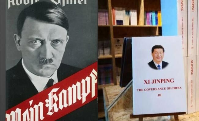 fryan's tweet photo. Some Chinese bookstores have become subtle protest sites against Xi Jinping by strategically placing his books next to other titles that create implicit messages of dissent. 

https://t.co/tsCCeqOg7G https://t.co/IoErdXE7Qp